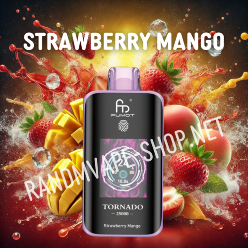 Randm-Tornado-Vape-25000-strawberry-mango RandM Tornado Vape 25000 Strawberry Mango